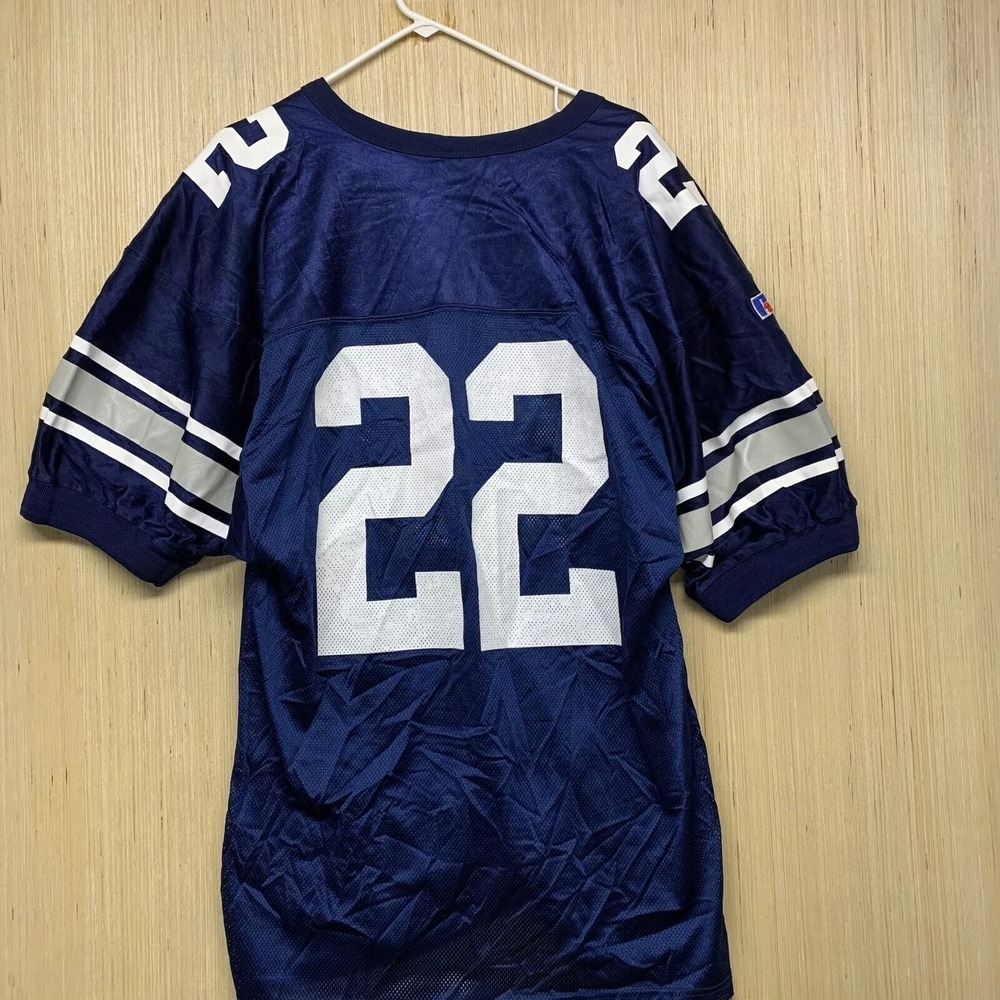 Russell Athletic Jersey Adult Large Blue Short Sleeve Men's #22 Athletic 90s - Picture 13 of 15